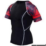 Slim Dri-fit Black Short Sleeve Compression Shirts Mens Workout Tops  B07NK9SCDZ